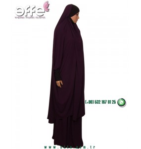 Affe Afgan Cilbabı - Mürdüm Renk