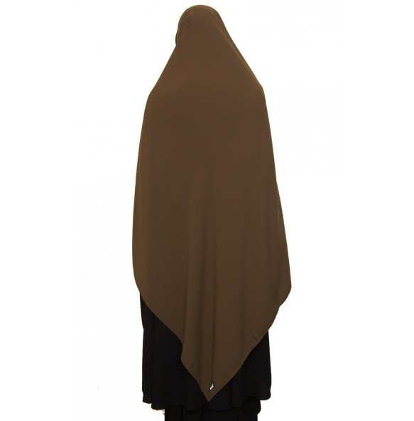 Khaki Blue Silk Scarf  L