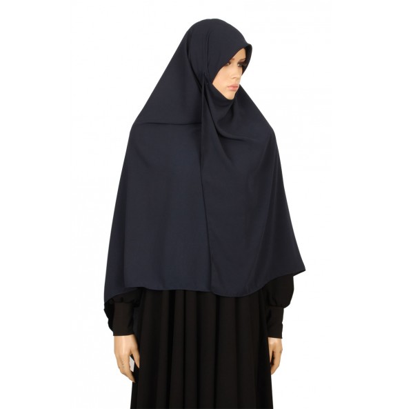 Navy Blue Silk Scarf  M
