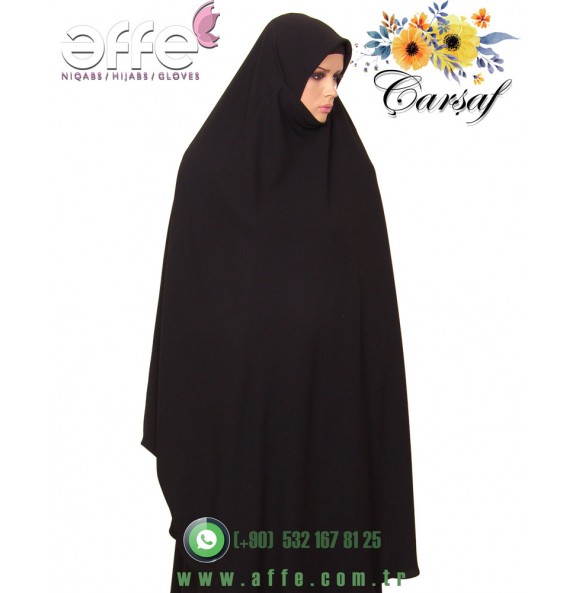 Sultan Baş Çarşaf - İki Parça Çarşaf