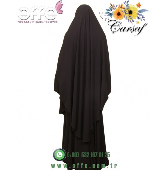 Sultan Baş Çarşaf - İki Parça Çarşaf