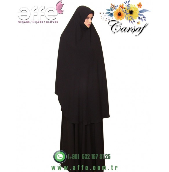 Sultan Baş Çarşaf - İki Parça Çarşaf