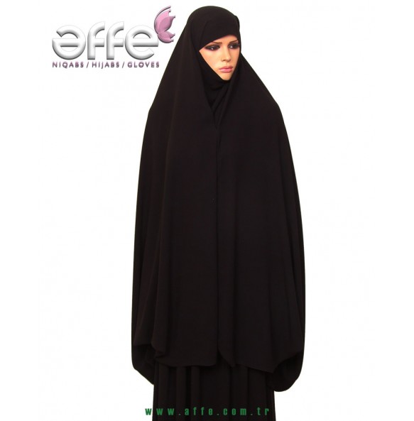 Gizli Peçeli İğneli Çarşaf - Tek Parça - Süper Soft Krep Kumaş