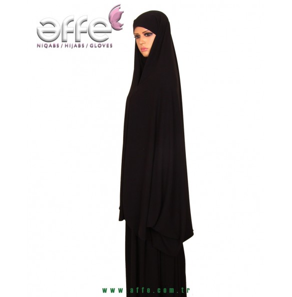 Gizli Peçeli İğneli Çarşaf - Tek Parça - Süper Soft Krep Kumaş