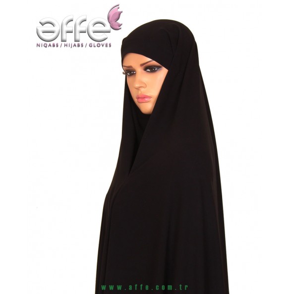 Gizli Peçeli İğneli Çarşaf - Tek Parça - Süper Soft Krep Kumaş