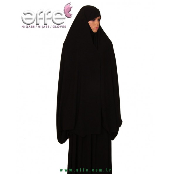 Gizli Peçeli İğneli Çarşaf - Tek Parça - Süper Soft Krep Kumaş