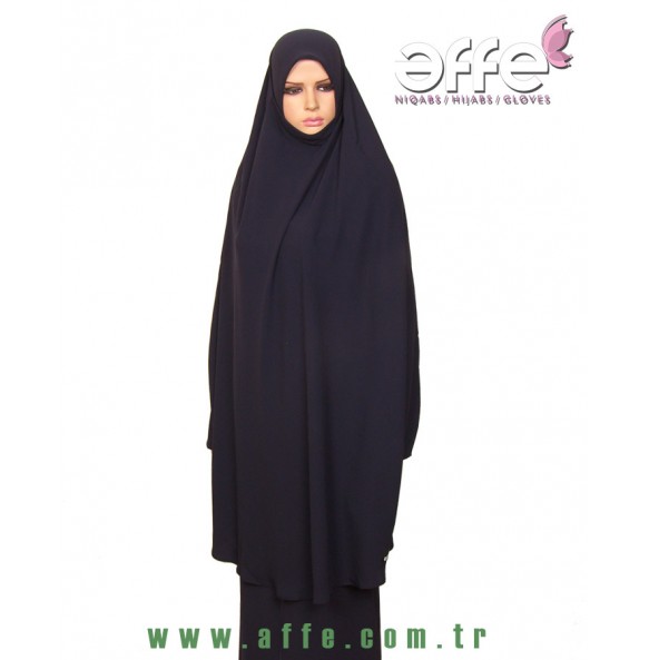 Lacivert Çarşafüstü - Sufle Uzun Boy Kol Manşetli