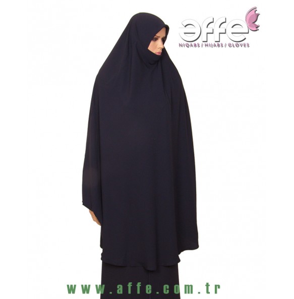 Lacivert Çarşafüstü - Sufle Uzun Boy Kol Manşetli