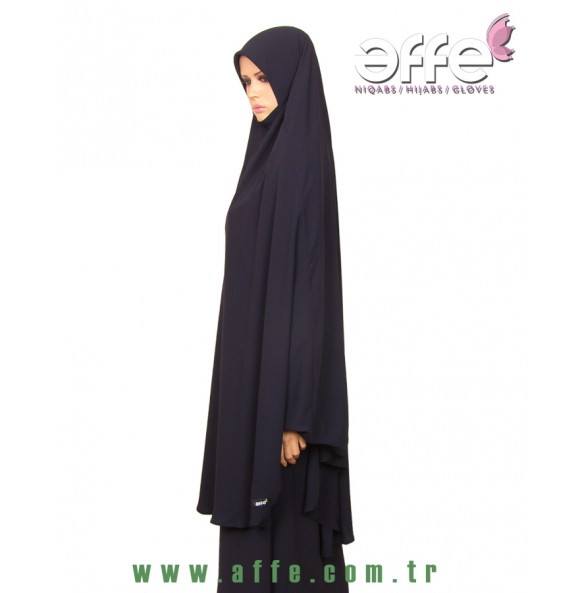 Lacivert Çarşafüstü - Sufle Uzun Boy Kol Manşetli