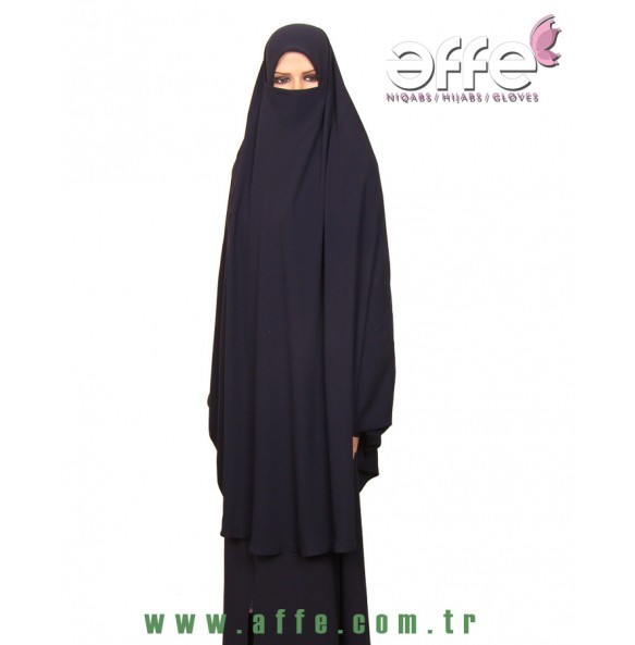 Lacivert Çarşafüstü - Sufle Uzun Boy Kol Manşetli