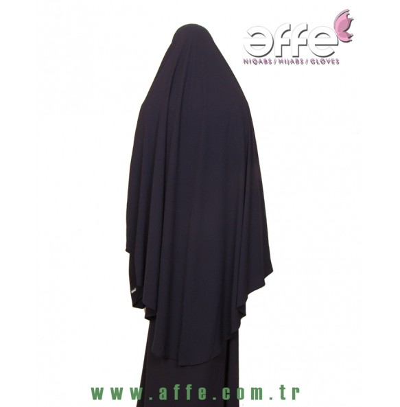 Lacivert Çarşafüstü - Sufle Uzun Boy Kol Manşetli